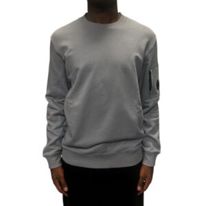 C.P. Company - Diagonal Raised Fleece Lens Sweatshirt - Drizzle Grey